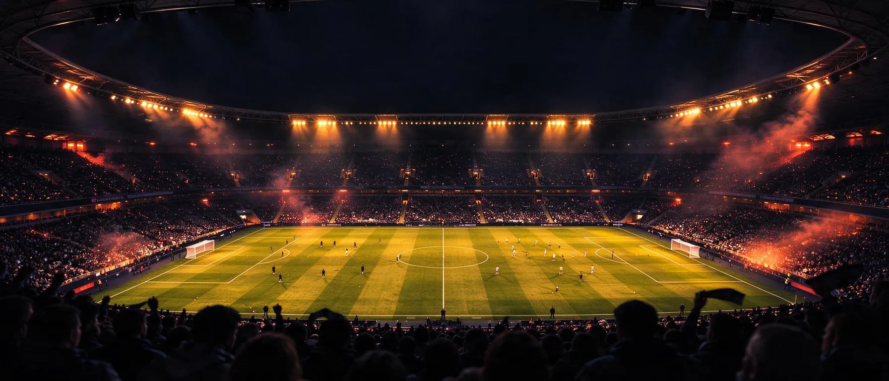 Full-bleed atmospheric backdrop behind the welcome-offer copy: a casino table, live studio or prize scene with quiet, low-detail areas so headline text stays readable; never slot machines or reels. For sportsbook or sports pages choose the matching sport preset (an empty arena, court or rink).